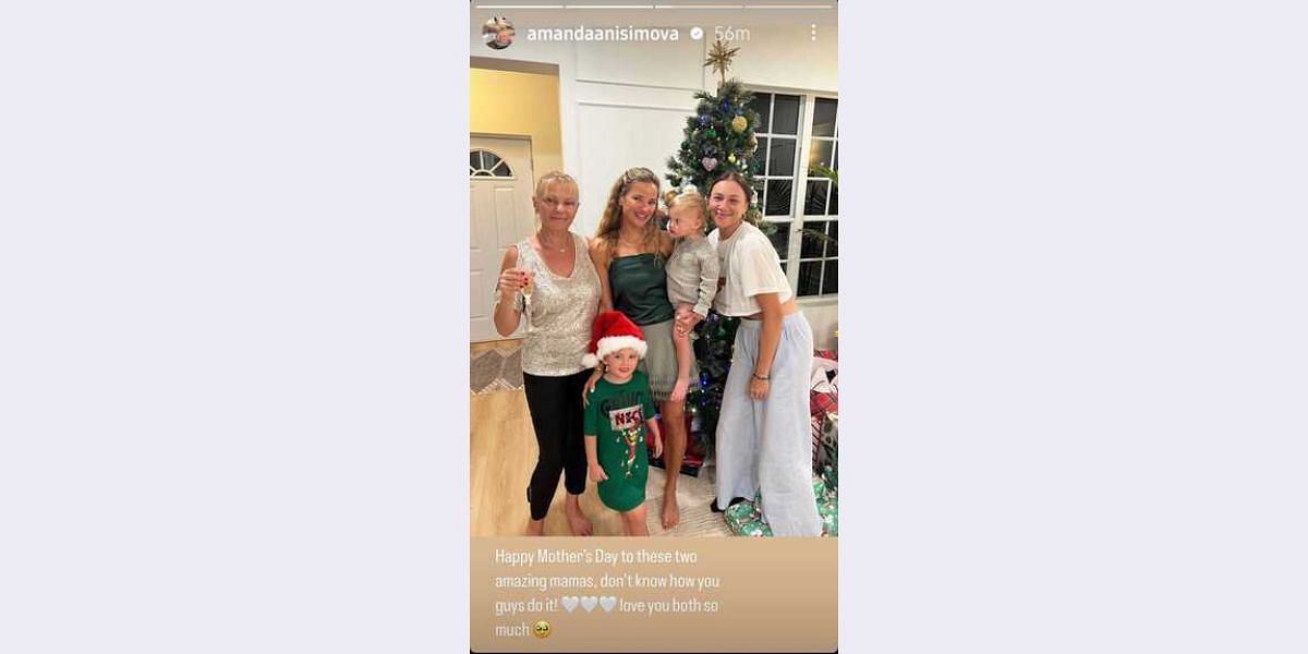 Screenshot via @amandaanisimova on Instagram dated 11th May, 2025